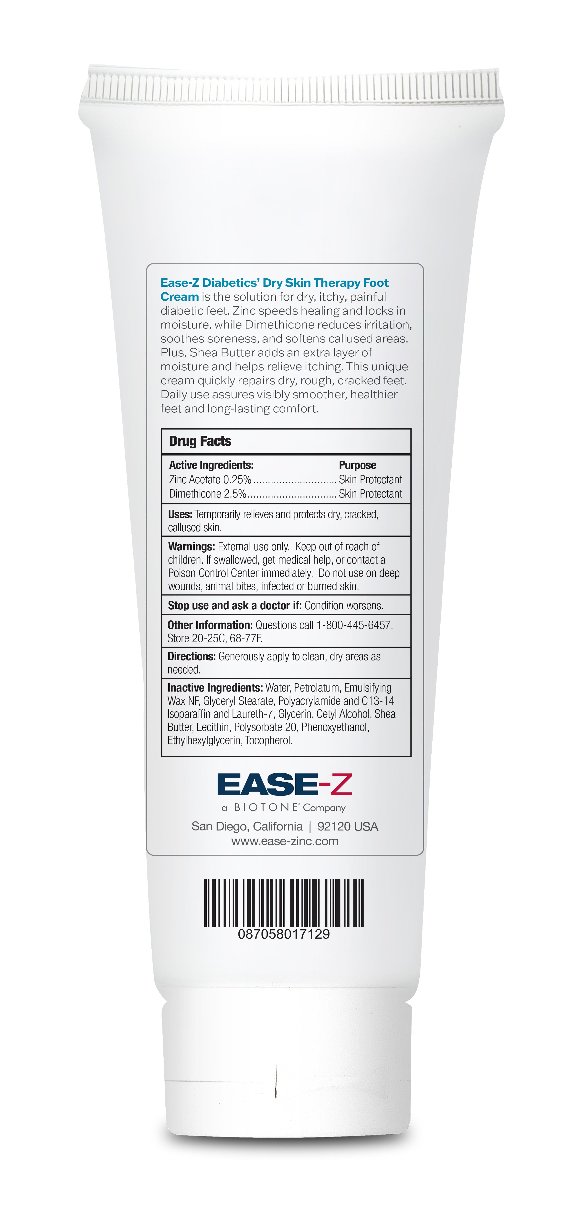 EASE-Z  Diabetics’ Dry Skin  Therapy Foot Cream