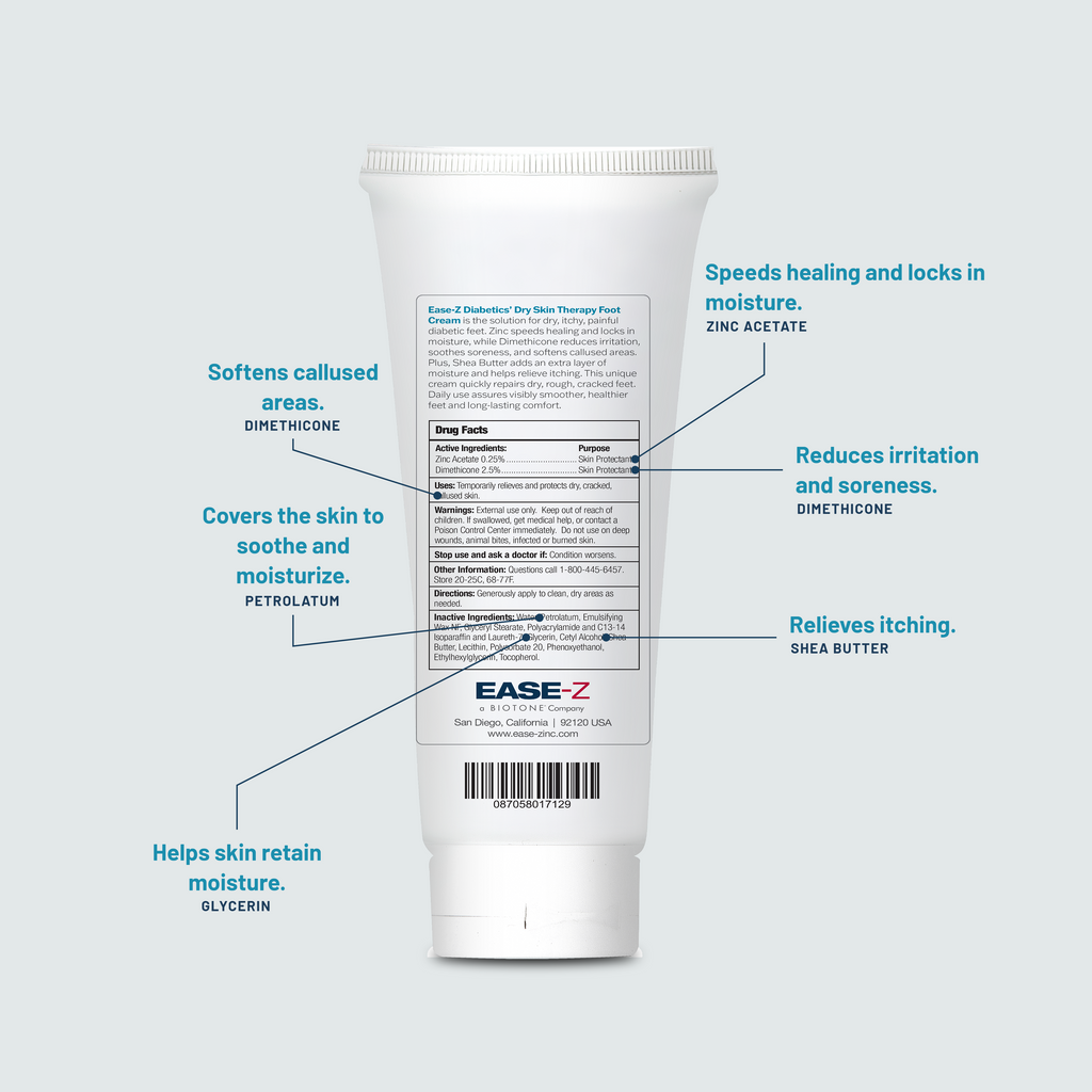 EASE-Z  Diabetics’ Dry Skin  Therapy Foot Cream
