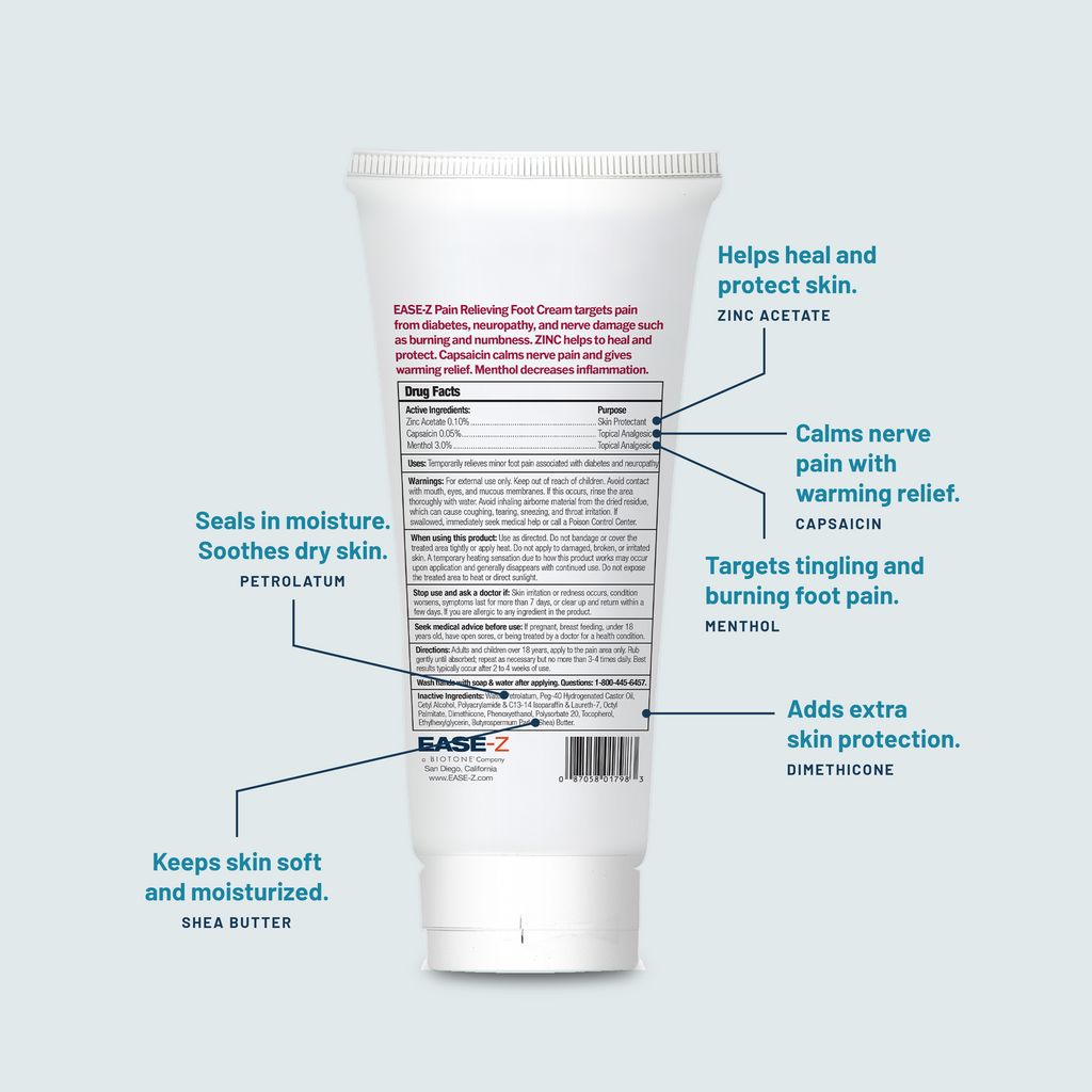 EASE-Z Diabetics' Pain Relieving Foot Cream